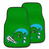 Tulane Green Wave Front Carpet Car Mat Set - 2 Pieces - Tulane