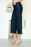 Judy Blue Full Size Side Seam Braid Detail Crop Wide Leg Jeans - Trendsi - Flyclothing LLC