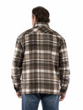 Scully Leather Brown Brushed Flannel Zip Front Jacket - Scully Leather - Flyclothing LLC