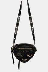 Fame PU Leather Triangle Crossbody Bag - Trendsi