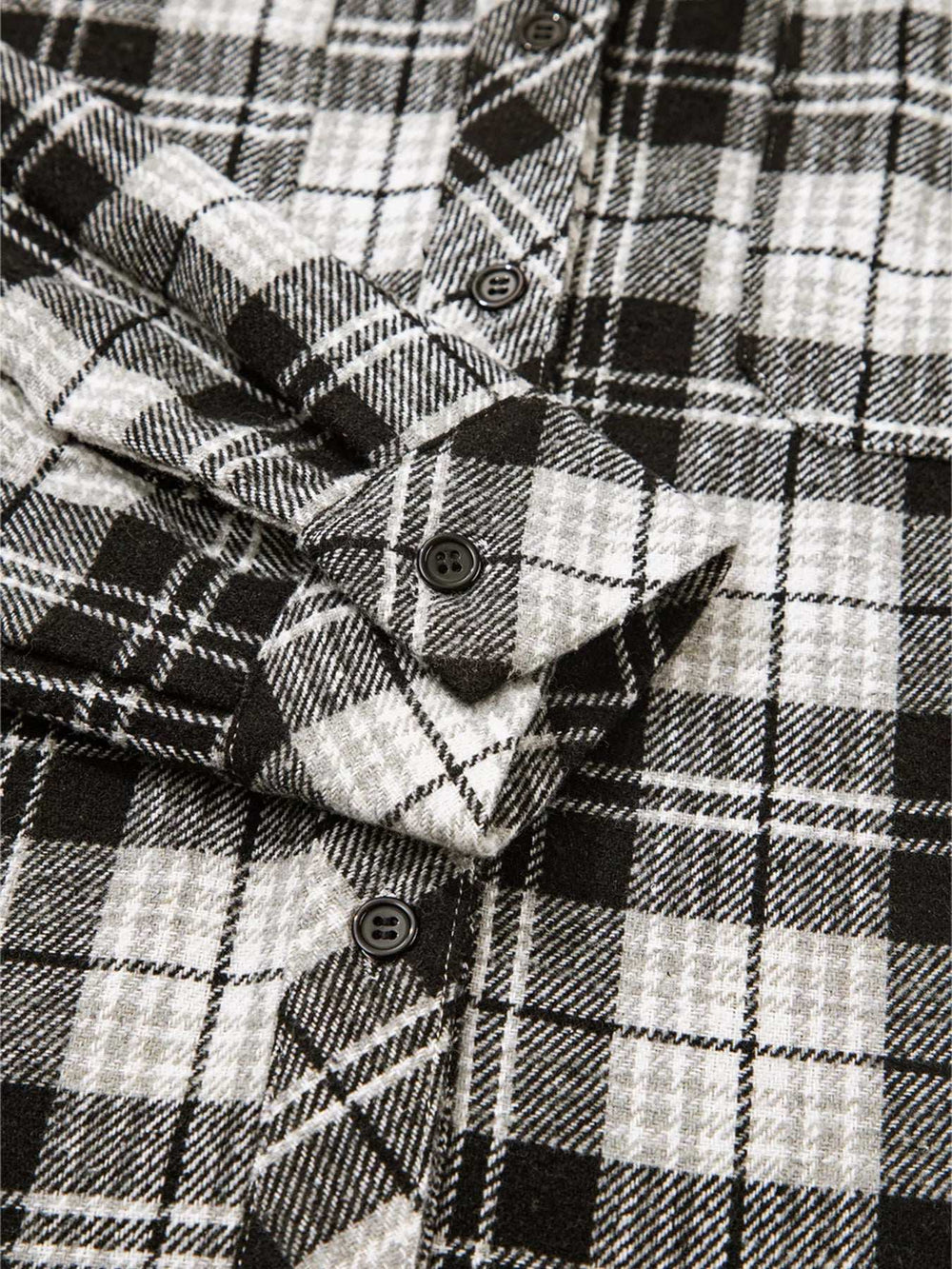 Plaid Print Chest Pockets Buttoned Shirt - Trendsi - Flyclothing LLC