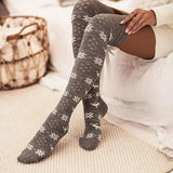 Christmas Bow Knee-High Socks - Trendsi - Flyclothing LLC