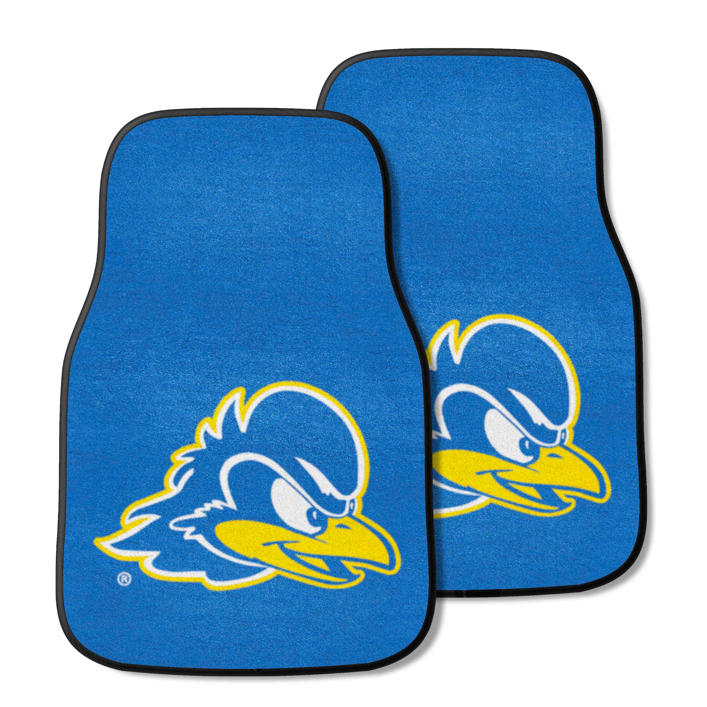 Delaware Blue Hens Front Carpet Car Mat Set - 2 Pieces - Delaware