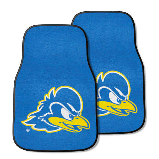 Delaware Blue Hens Front Carpet Car Mat Set - 2 Pieces - Delaware
