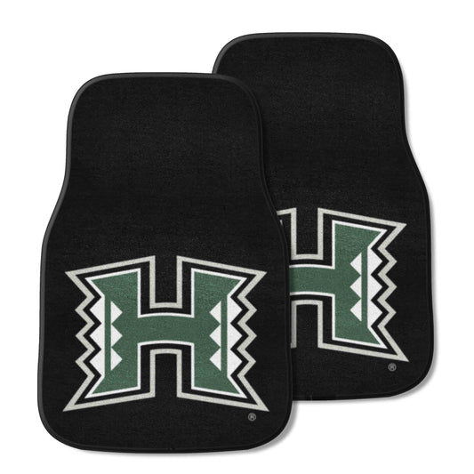Hawaii Rainbows Front Carpet Car Mat Set - 2 Pieces - Hawaii
