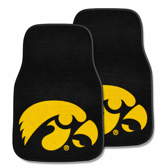 Iowa Hawkeyes Front Carpet Car Mat Set - 2 Pieces - Iowa