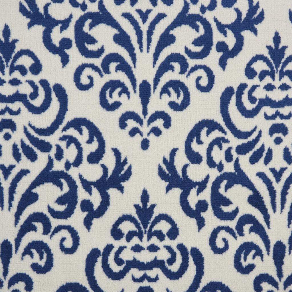 5' X 7' Blue And White Damask Area Rug - HomeRoots - Flyclothing LLC