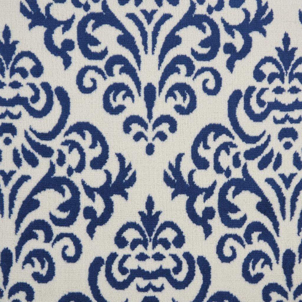 5' X 7' Blue And White Damask Area Rug - HomeRoots - Flyclothing LLC
