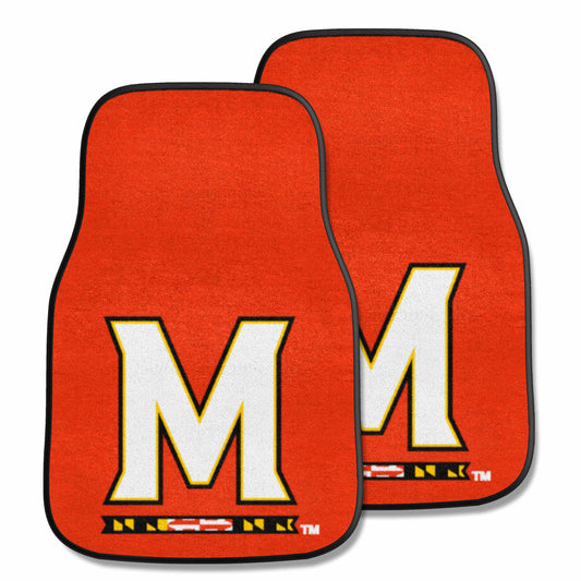 Maryland Terrapins Front Carpet Car Mat Set - 2 Pieces - Maryland