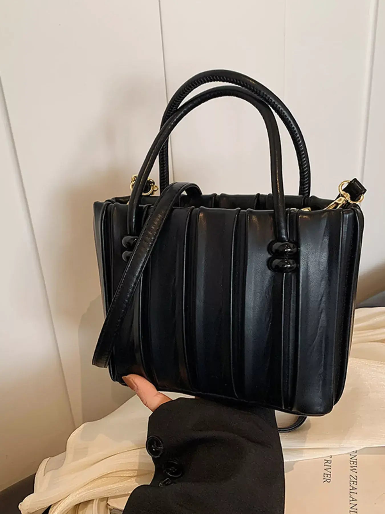 Top-Handle Crossbody Bag - Trendsi - Flyclothing LLC