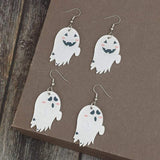 2 Piece Alloy Acrylic Ghost Dangle Earrings - Trendsi - Flyclothing LLC
