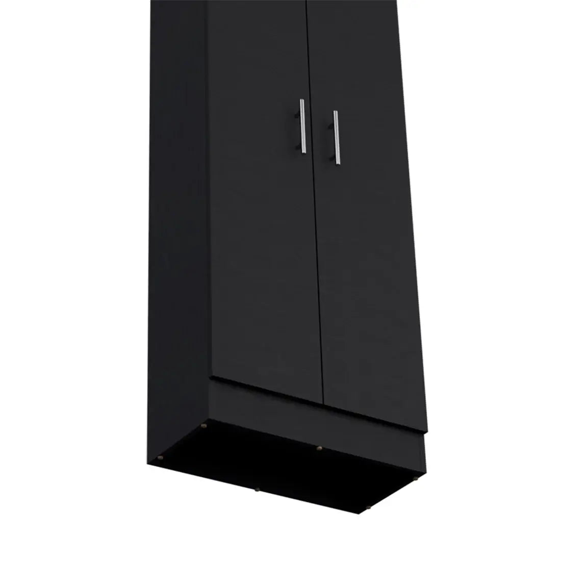 67" Black Wood Pantry Or Storage Closet - Homeroots - Flyclothing LLC