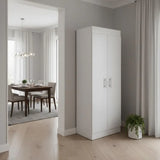 67" White Wood Pantry Or Storage Closet - Homeroots - Flyclothing LLC