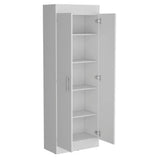 67" White Wood Pantry Or Storage Closet - Homeroots - Flyclothing LLC