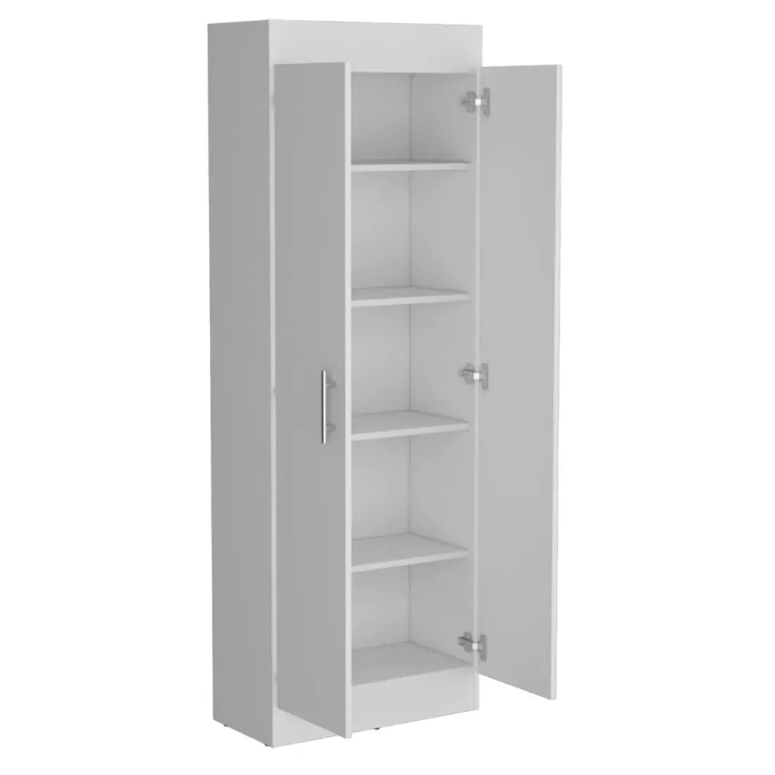67" White Wood Pantry Or Storage Closet - Homeroots - Flyclothing LLC