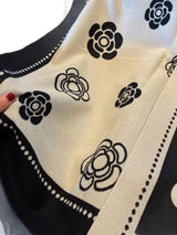 Floral Pattern Raw Hem Scarf - Trendsi - Flyclothing LLC