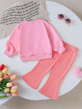 Children's Halloween Graphic Sweatshirt and Flare Pants Set - Trendsi - Flyclothing LLC