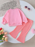 Children's Halloween Graphic Sweatshirt and Flare Pants Set - Trendsi - Flyclothing LLC