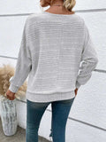 Full Size Round Neck Long Sleeve Top - Trendsi - Flyclothing LLC