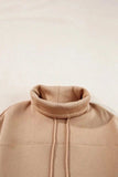 Drawstring Turtleneck Long Sleeve Sweatshirt - Trendsi - Flyclothing LLC