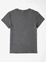 Letter Round Neck Short Sleeve T-Shirt - Trendsi - Flyclothing LLC