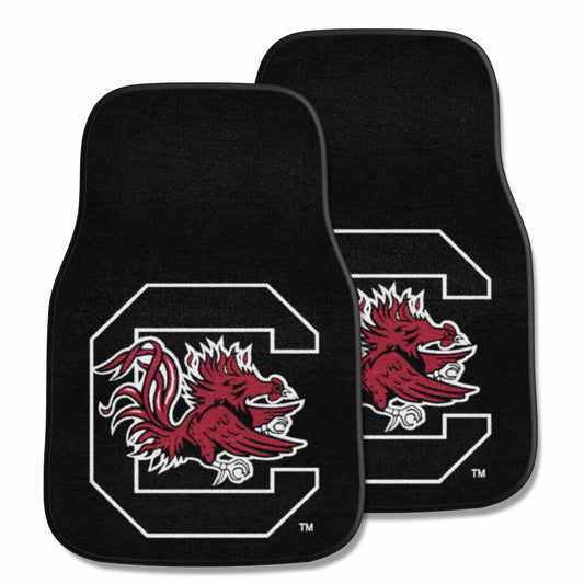 South Carolina Gamecocks Front Carpet Car Mat Set - 2 Pieces - South Carolina