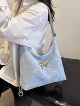 Butterfly Decor Convertible Shoulder Bag - Trendsi - Flyclothing LLC