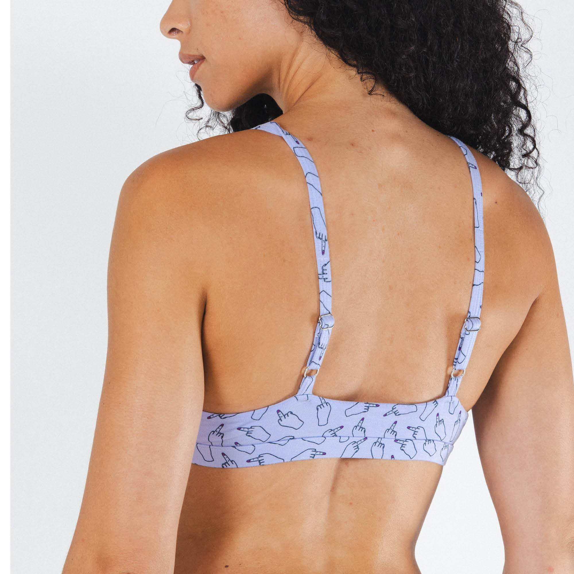 The Little Birdy | Middle Finger Boob Hammock™ Triangle Bralette - Shinesty - Flyclothing LLC