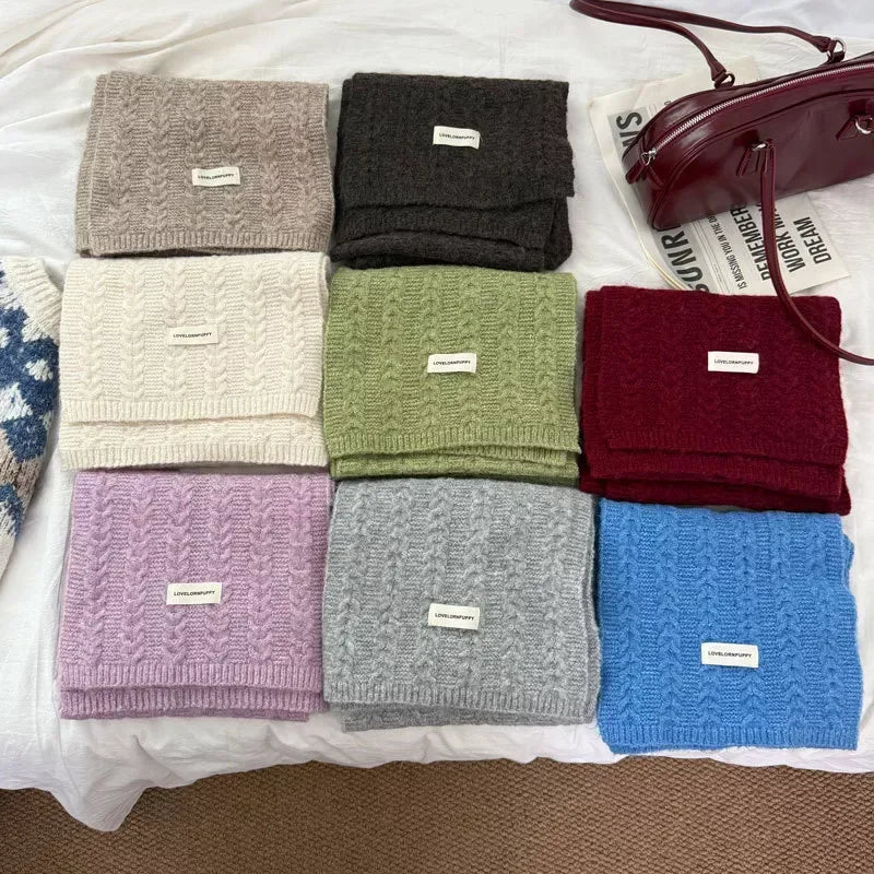 Texture Knit Winter Scarf - Trendsi - Flyclothing LLC