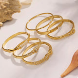 18K Gold-Plated Zircon Bracelet - Trendsi - Flyclothing LLC