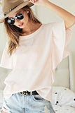 BiBi Thermal Knit with Ruffled Sleeve Top - Trendsi