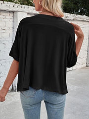 Lovelet Round Neck Half Sleeve T-Shirt - Trendsi