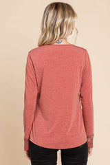 Super Lady Full Size Lace Detail Round Neck T-Shirt - Trendsi - Flyclothing LLC
