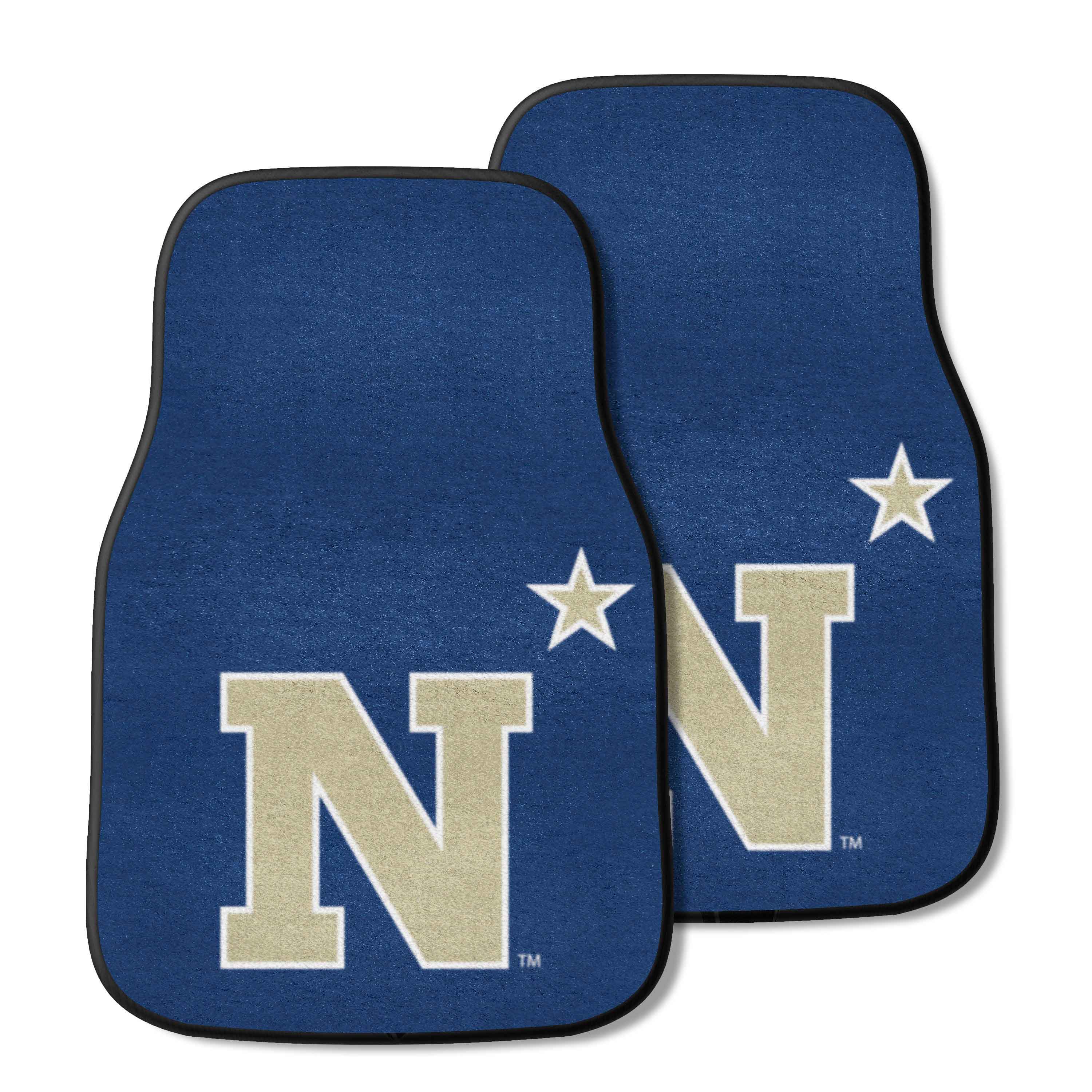 Naval Academy Front Carpet Car Mat Set - 2 Pieces - Naval Academy