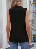 Quarter Zip Collared Tank - Trendsi - Flyclothing LLC
