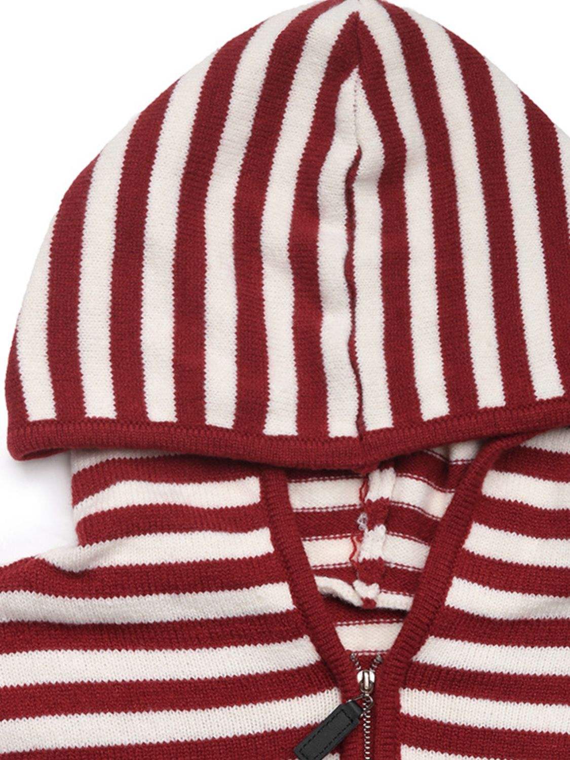 Perfee Striped Long Sleeve Hooded Sweater - Trendsi - Flyclothing LLC