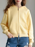 Full Size Casual Zip-Up Long Sleeve Hoodie Plus Size - Trendsi - Flyclothing LLC