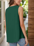 Full Size Ruched V-Neck Tank - Trendsi - Flyclothing LLC