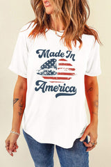 Graphic Round Neck Short Sleeve T-Shirt - Trendsi - Flyclothing LLC