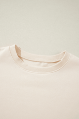 Slit Color Block Long Sleeve Sweatshirt - Trendsi - Flyclothing LLC
