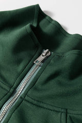 Drawstring Half Zip Long Sleeve Romper - Trendsi - Flyclothing LLC