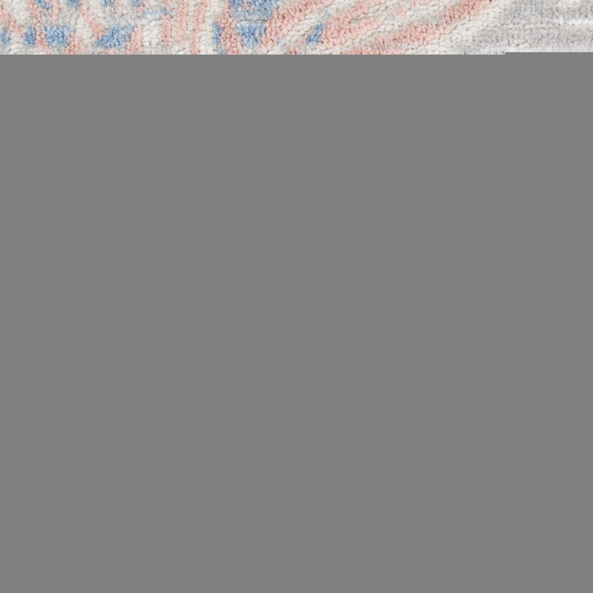 4' X 6' Blue Blush And Gray Seashell and Coral Area Rug - HomeRoots - Flyclothing LLC