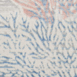 4' X 6' Blue Blush And Gray Seashell and Coral Area Rug - HomeRoots - Flyclothing LLC