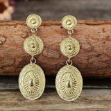 Vintage Alloy Dangle Earrings - Trendsi - Flyclothing LLC