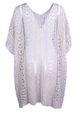 Cutout V-Neck Cover-Up with Tassel - Trendsi