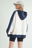 Aemi + Co Color Block Kangaroo Pocketed Hoodie - Trendsi - Flyclothing LLC