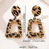 18K Gold-Plated Leopard Dangle Earrings - Trendsi - Flyclothing LLC