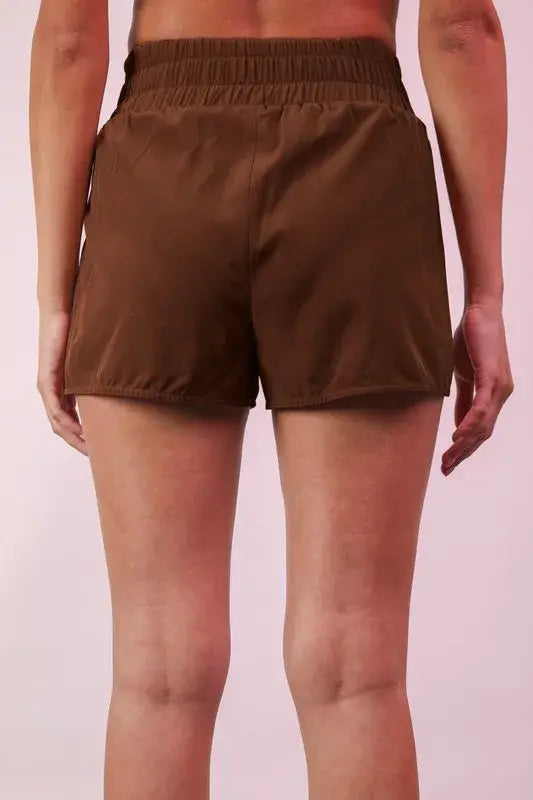 VERY J Striped Trim Detail Activewear Shorts - Trendsi - Flyclothing LLC
