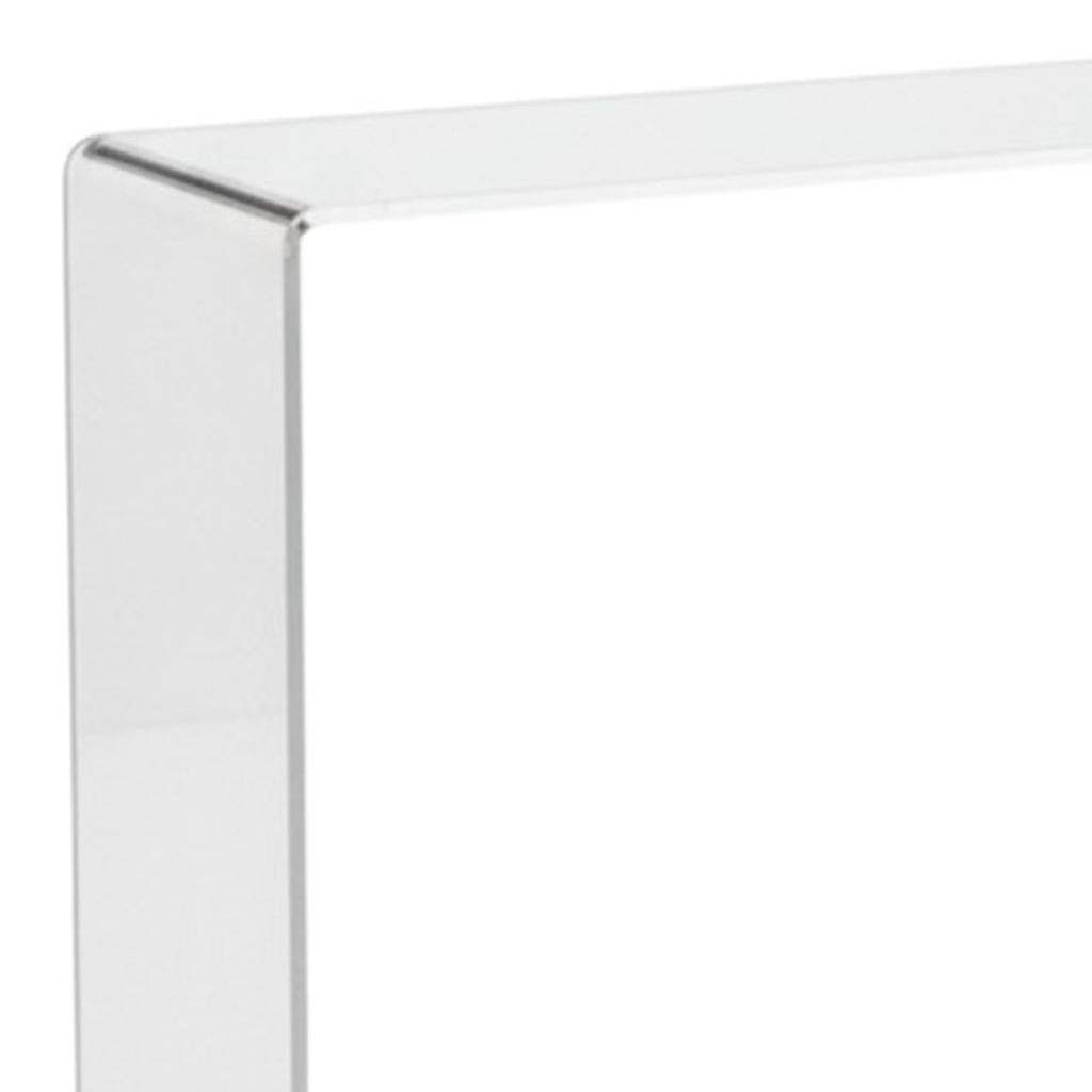 47" White Glass Frame Console Table - HomeRoots - Flyclothing LLC
