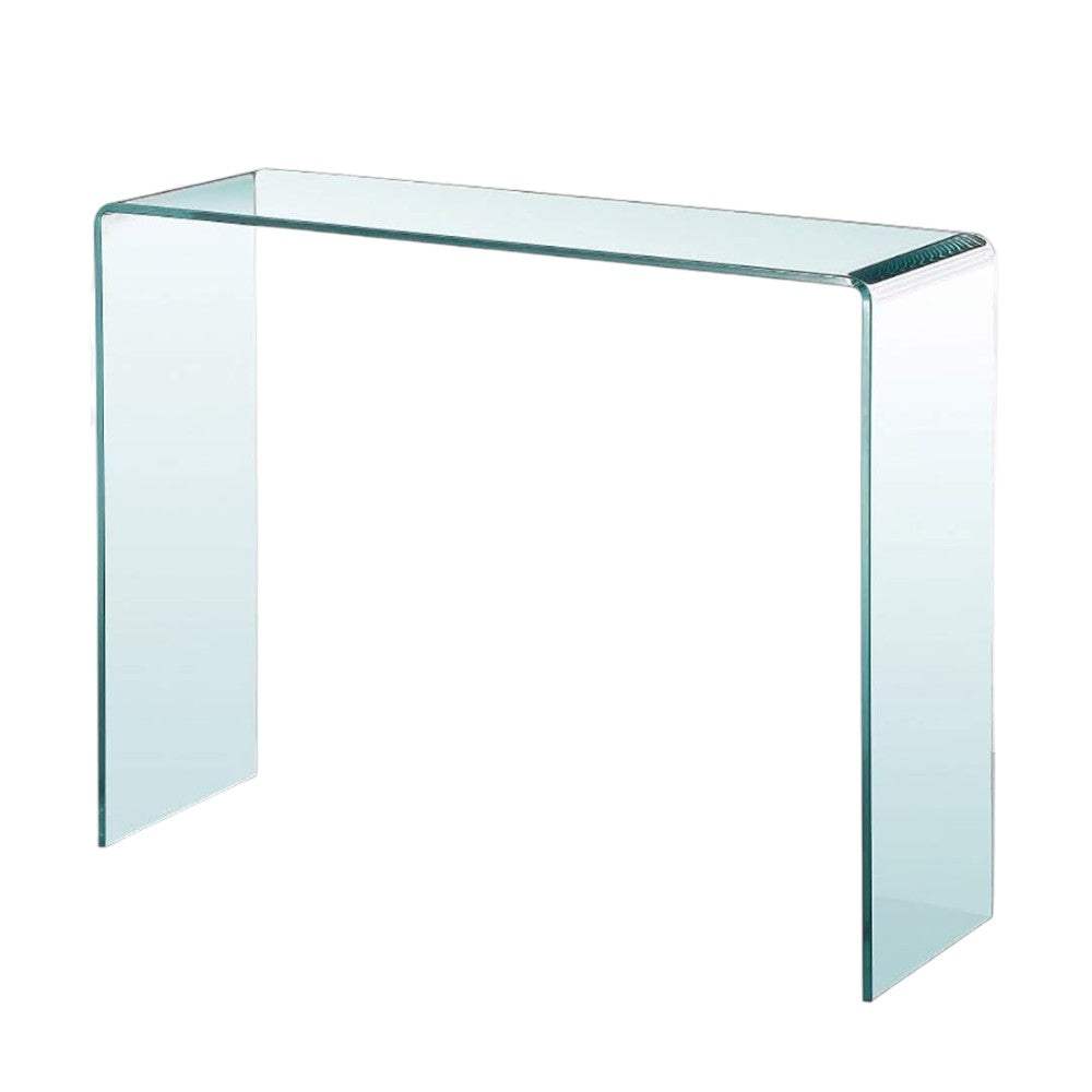43" Clear Glass Frame Console Table - HomeRoots - Flyclothing LLC